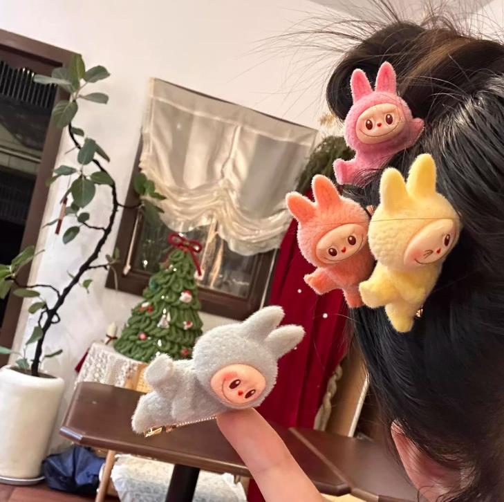 Plüsch Haarclip Haarspange – Labubu Style