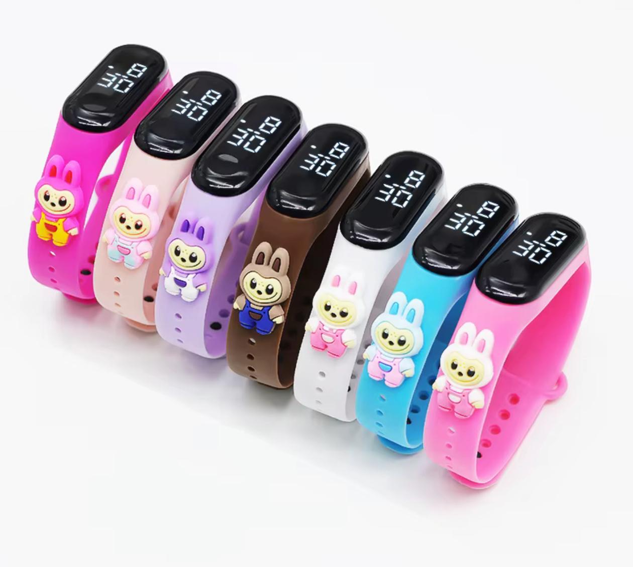 Labubu Kinder LED Armbanduhr
